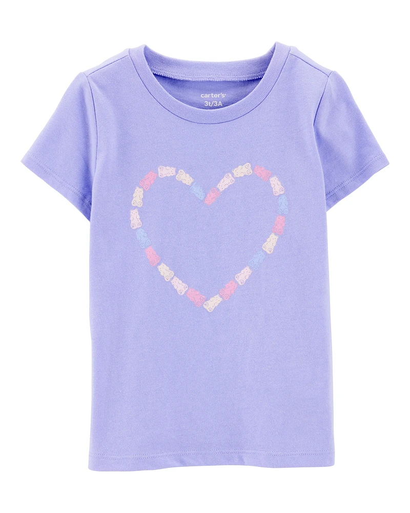 Toddler Gummy Bear Heart Graphic Tee