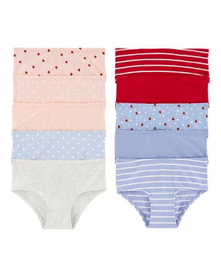 Toddler 10-Pack Strawberry Brief Stretch Cotton Undies