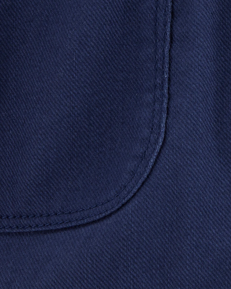 Baby Pull-On Twill Shorts - Navy