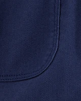 Baby Pull-On Twill Shorts - Navy