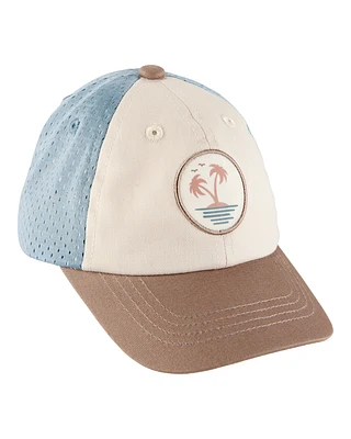 Baby Palm Tree Colorblock Baseball Hat - Tan