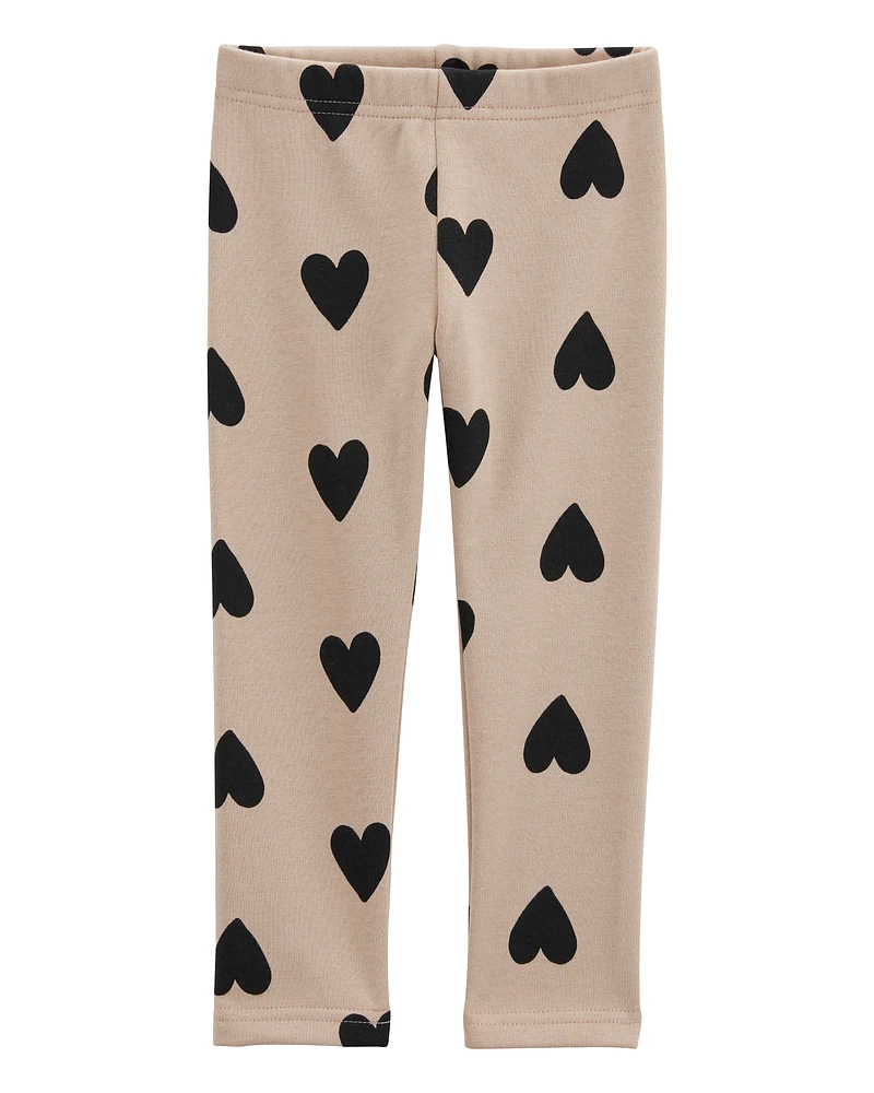 Baby Heart Cozy Fleece Leggings