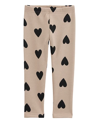 Baby Heart Cozy Fleece Leggings