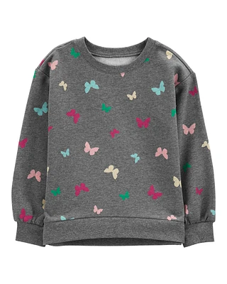 Kid Butterfly Fleece Sweatshirt