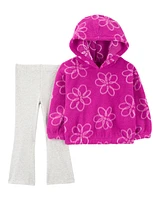 Baby 2-Piece Floral Fleece Pullover & Legging Set