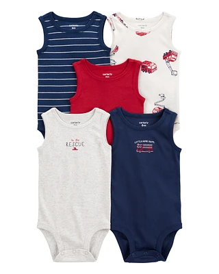 Baby 5-Pack Sleeveless Bodysuits