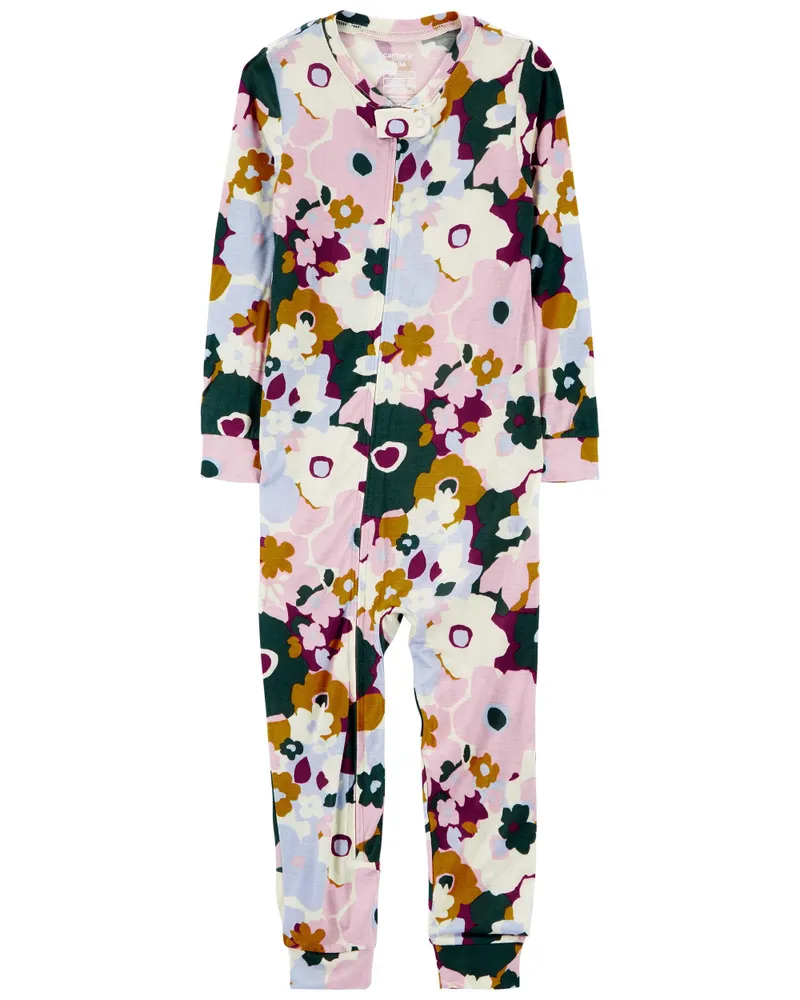 Carters Oshkosh 1-Piece LENZING™ ECOVERO™ Floral Print Sleep & Play Pyjamas