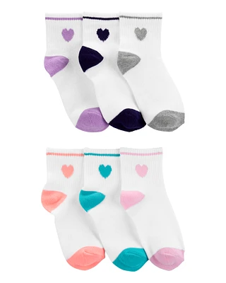 Enfant 6 paires de chaussettes mi-mollet