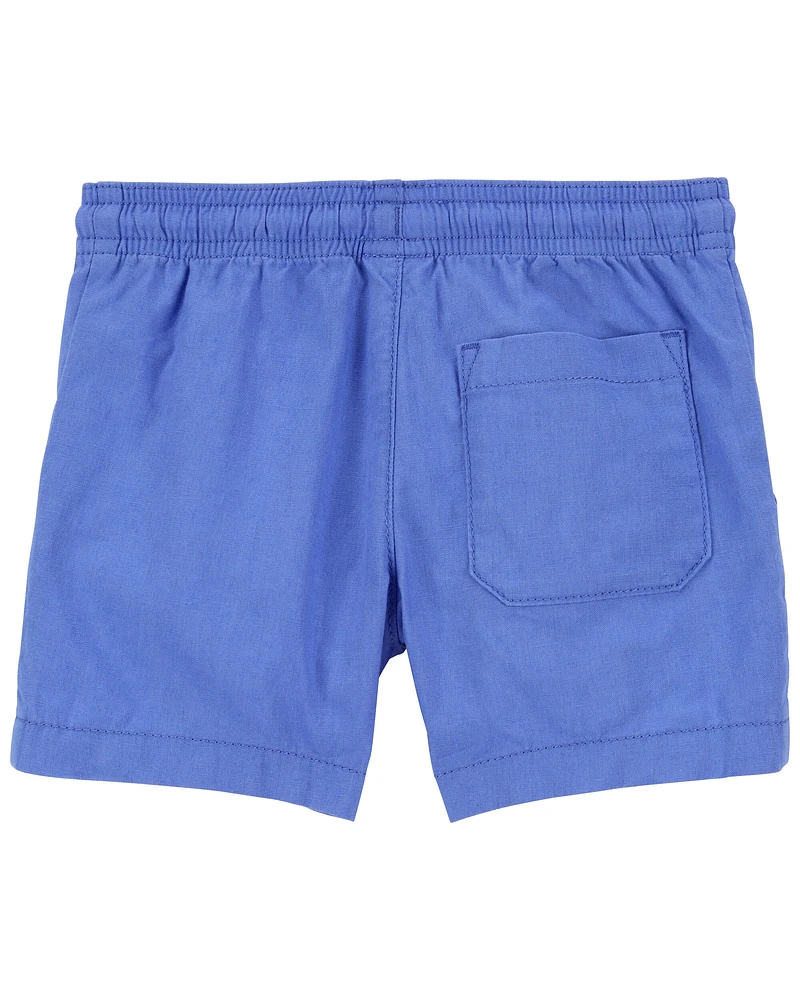 Baby Pull-On Linen Shorts