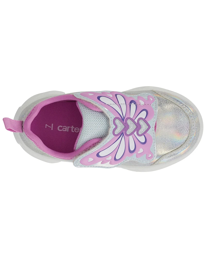 Toddler Butterfly Light-Up Sneakers