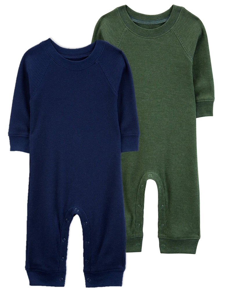 Baby 2-Pack Thermal Jumpsuits