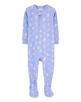 Baby Girl 1-Piece Jellyfish 100% Snug Fit Cotton Footie Pyjamas
