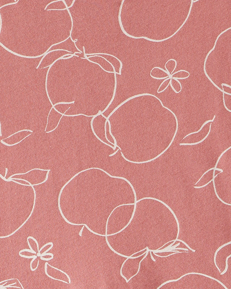 Kid Apple Print Dress