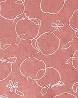 Kid Apple Print Dress
