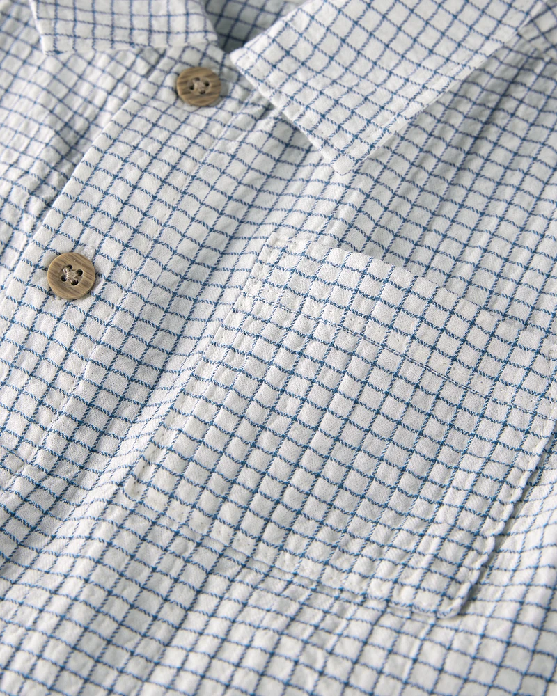 Toddler 2-Piece Organic Cotton Gauze Checkered-Print Set