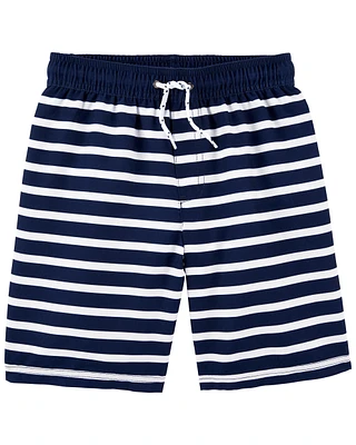 Striped Swim Trunks