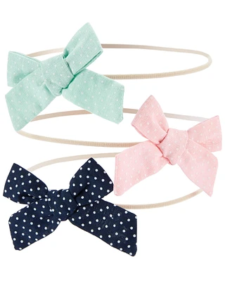 3-Pack Bow Headwraps