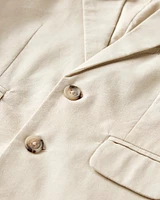 Toddler Linen Suit Jacket Made With Organic Cotton - Khaki