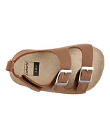 Baby Buckle Faux Cork Sandals