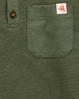 Baby Slub Jersey Pocket Henley