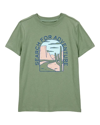 Kid Search For Adventure Short-Sleeve Graphic Tee - Green