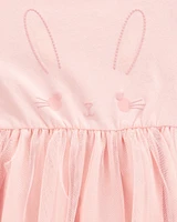 Toddler Bunny Tutu Dress - Pink