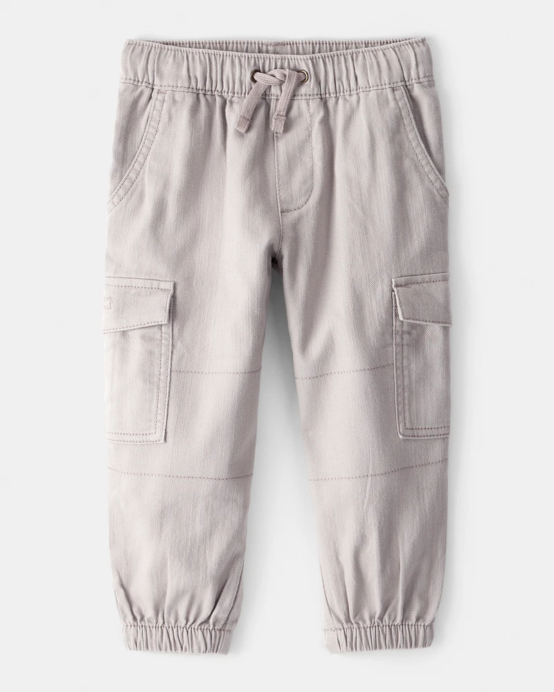 Toddler Boy Cotton Fashion Cargo Pants - Grey