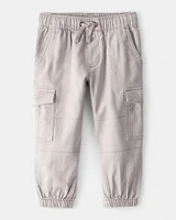 Toddler Boy Cotton Fashion Cargo Pants - Grey