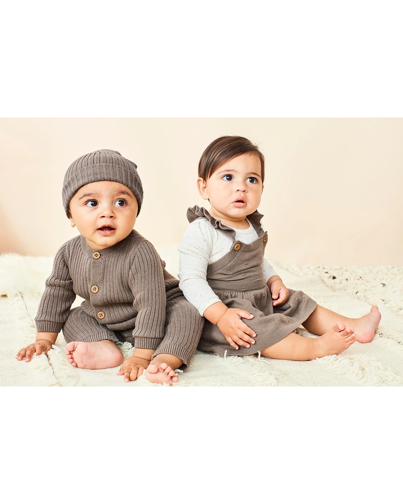 2-Piece Long-Sleeve Bodysuit & Jumper Set