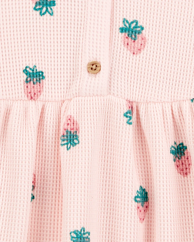 Toddler Strawberry Thermal Dress