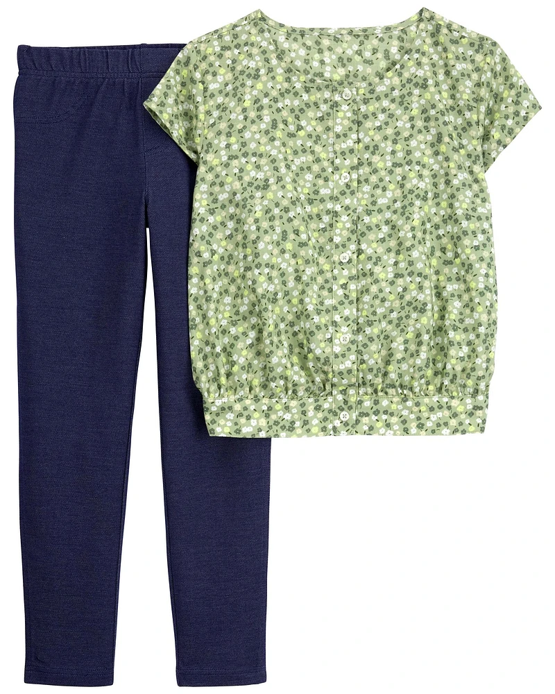 Kid 2-Piece Top and Leggings Set