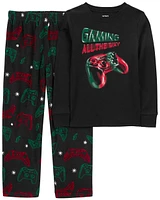 Kid 2-Piece Gamer Fleece & Cotton Pyjamas