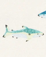 Baby 3-Piece Shark Outfit Set - Green