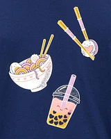 Sushi Ramen Boba Cotton Blend Graphic Tee