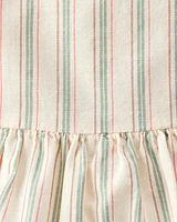 Baby Linen Striped Sunsuit Made with Organic Cotton