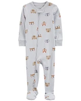 1-Piece Animals 100% Snug Fit Cotton Footie Pyjamas