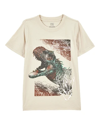 Kid Short-Sleeve Dinosaur Tee - Ivory
