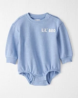 Baby Organic Cotton Lil' Bro Bubble Bodysuit