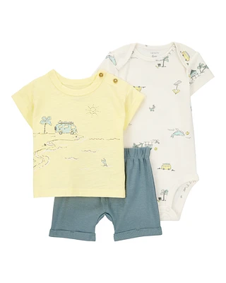 Baby 3-Piece Beach Outfit Set