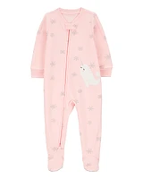 Toddler 1-Piece Narwhal Fleece Footie Pyjamas