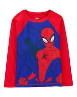 Kid 2-Piece Spider-Man Rashguard & Swim Trunk Set