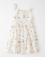Toddler Organic Cotton Coastal-Print Dress