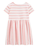 Toddler Striped Short-Sleeve Dress