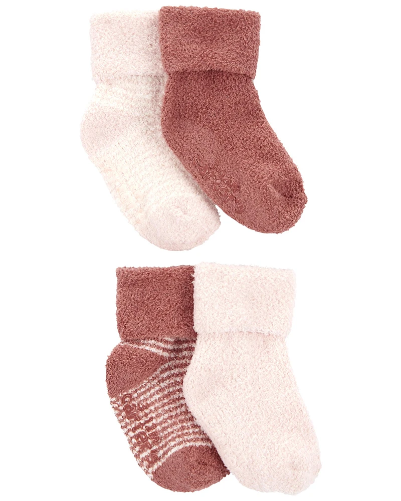 Baby 4-Pack Chenille Booties