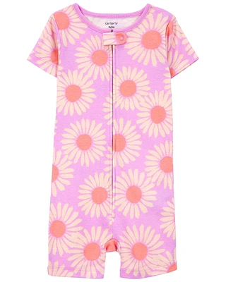 1-Piece Sunflower 100% Snug Fit Romper Pyjamas