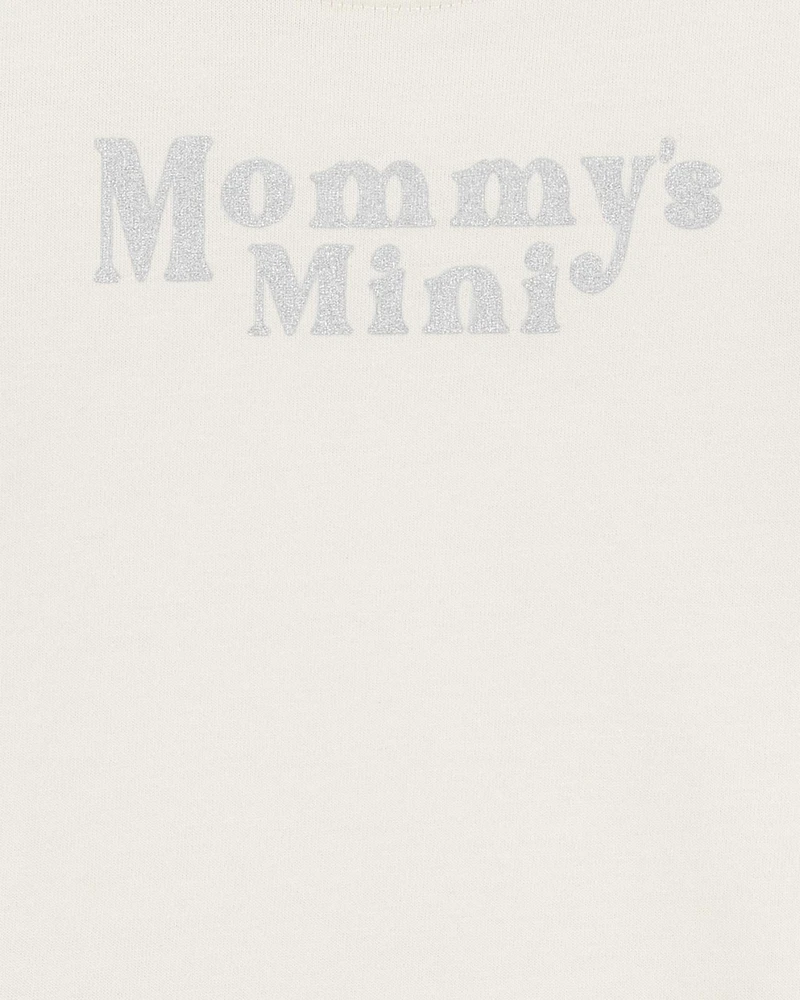 Baby "Mommy's Mini" Short-Sleeve Bodysuit - Cream