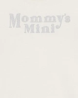 Baby "Mommy's Mini" Short-Sleeve Bodysuit - Cream