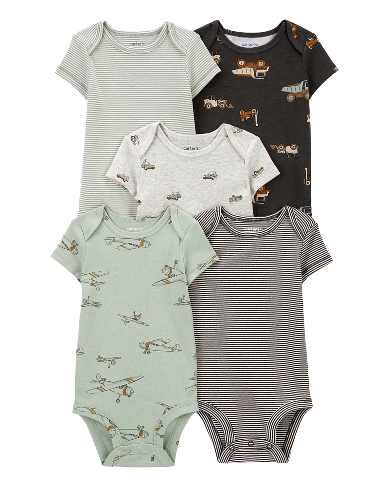 Baby 5-Pack Short-Sleeve Bodysuits