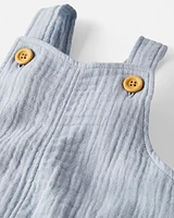 Baby Organic Cotton Gauze Shortall
