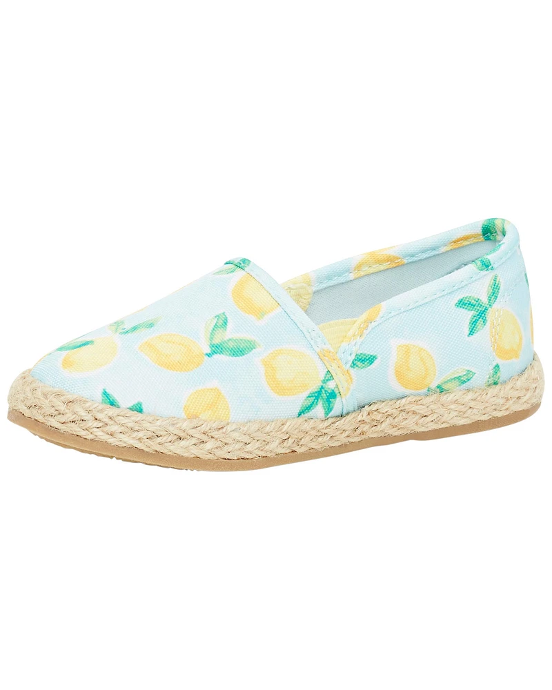 Toddler Lemon Espadrille Shoes